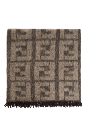 Monogrammed wool blanket od Fendi